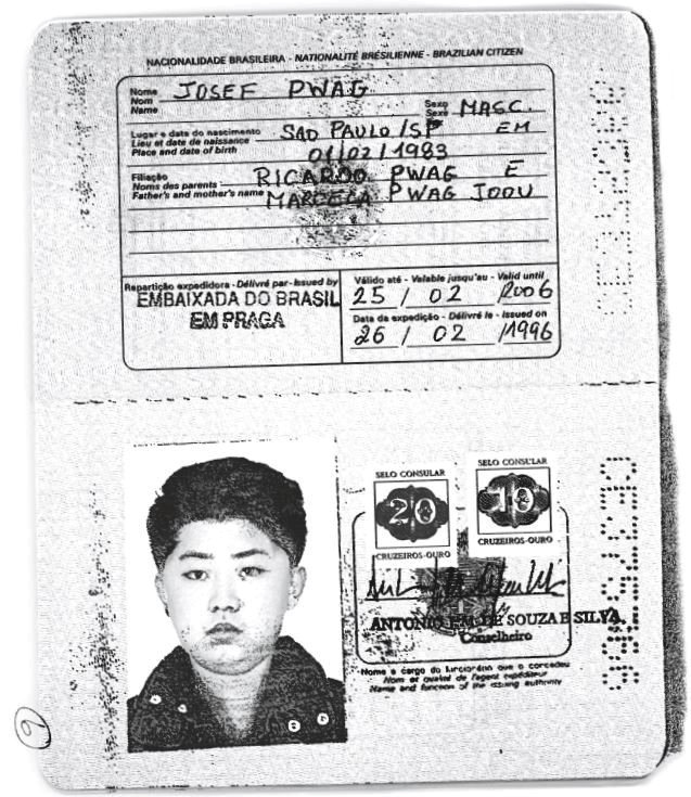 Kim Džong un, pasoš