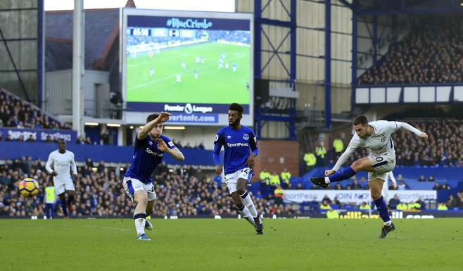 Eden Azar, Everton - Čelsi