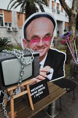 Nezavisni Javni servis i tačka, protest RTCG, protest Javni servis