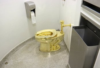 zlatna šolja, zlatna WC šolja