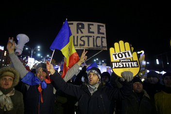 Rumunija, protest
