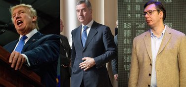 Donald Tramp, Milo Đukanović, Aleksandar Vučić