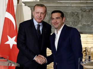 Redžep Tajip Erdogan, Aleksis Cipras