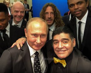 Valdimir Putin, Dijego Maradona