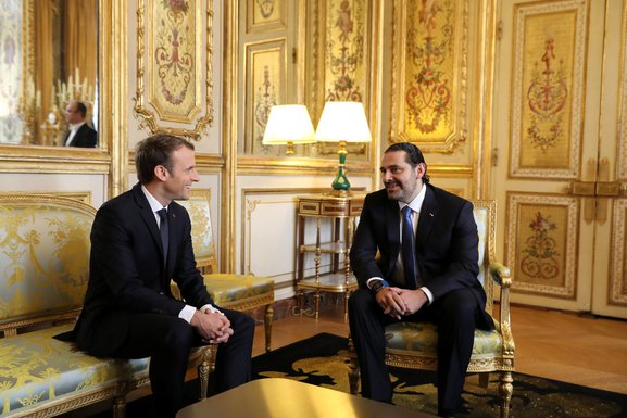 Emanuel Makron, Saad Hariri