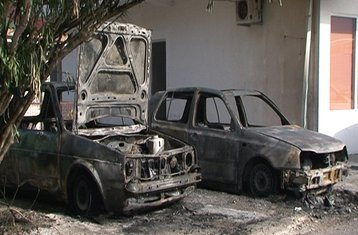 Zapaljena vozila Baošići