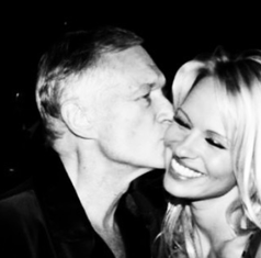 Pamela Anderson, Hju Hefner