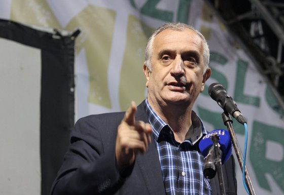 protest Demokratski front, Predrag Bulatović