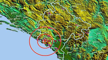 Zemljotres, Tivat