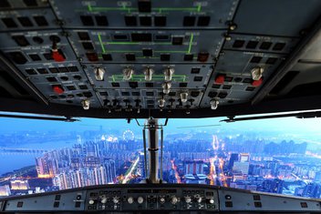 avion, piloti, kokpit