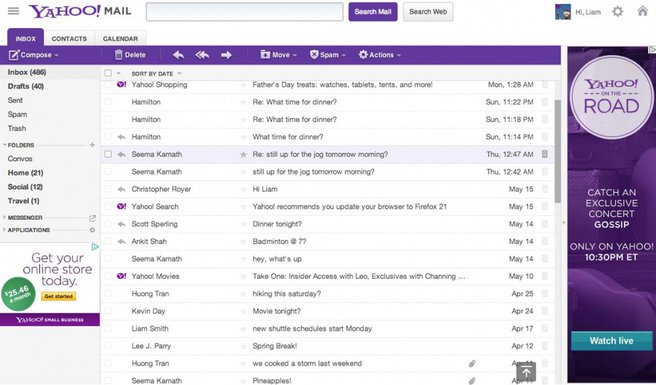 Yahoo mail