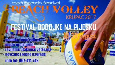 međunarodni Festival odbojke na pijesku, Krupac 2017