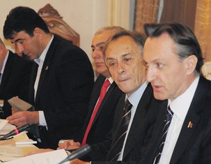 Nebojša Medojević, Andrija Mandić, Miodrag Lekić, Ranko Krivokapić
