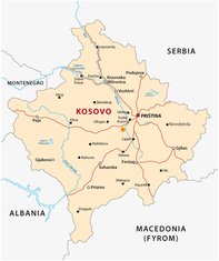 Kosovo mapa
