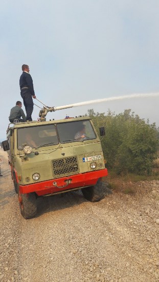 Vojska požar, VCG požar