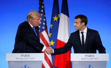 Emanuel Makron, Donald Tramp