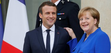 Emanuel Makron, Angela Merkel