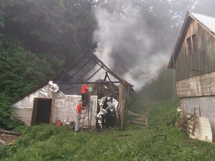 Požar, selo Vojkovići, Kolašin