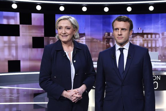 Marin Le Pen, Emanuel Makron