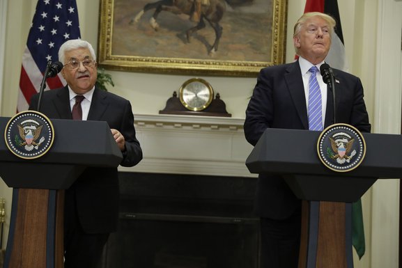 Mahmud Abas, Donald Tramp