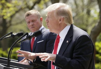 Kralj Abdulah, Donald Tramp