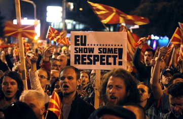Makedonija, protest