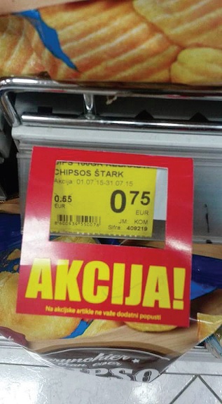 akcija, reklama
