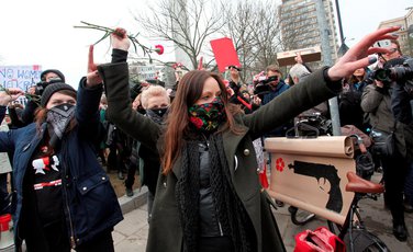 Poljska, žene protest