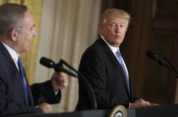 Benjamin Netanjahu, Donald Tramp