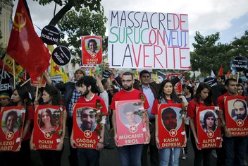 Kurdi, protest, Pariz