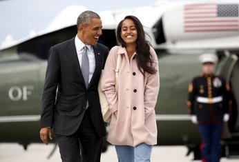 Malia i Barak Obama