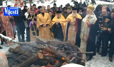 nalaganje badnjaka CPC Cetinje