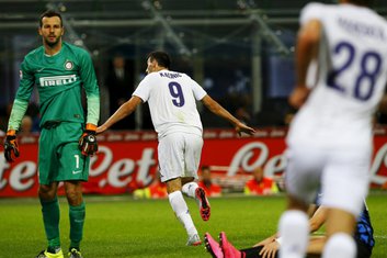 Nikola Kalinić i Samir Handanović