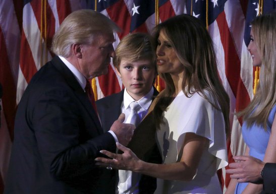 Donald Tramp, Baron Tramp, Melanija Tramp