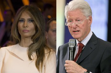 Melanija Tramp, Bil Klinton