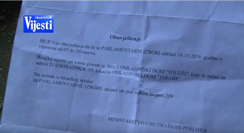 poziv za glasanje