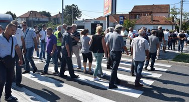 bivši radnici KAP-a blokada Cetinje
