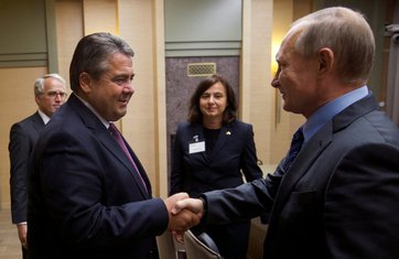 Zigmar Gabrijel, Vladimir Putin