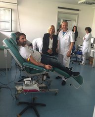 Azra Jasavić, dobrovoljno davanje krvi