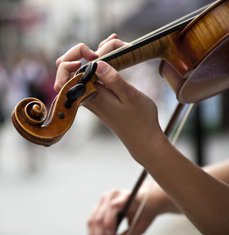 ulični svirač, violina