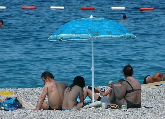 turisti, plaža