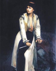 Vlaho Bukovac, Crnogorka na obrani 1878. (Novine)