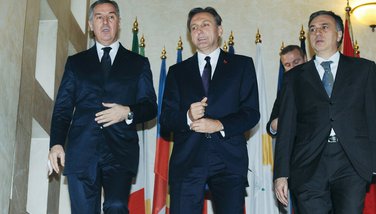 Milo Đukanović, Ranko Krivokapić, Filip Vujanović