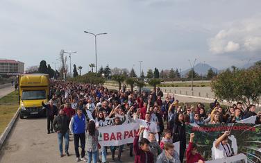 Sa posljednjeg protesta u Baru