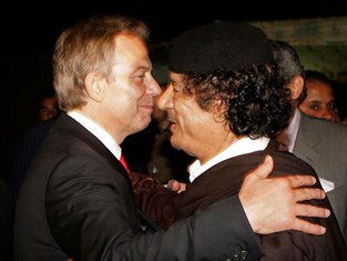 Toni Bler i Moamer Gadafi