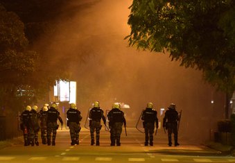 policija, SAJ, protesti