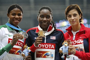 Blesing Okagbare, Britni Ris, Ivana Španović