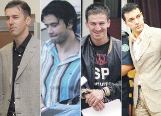 Saša Boreta, Ljubo Bigović, Milan Čila Šćekić, Ljubo Vujadinović