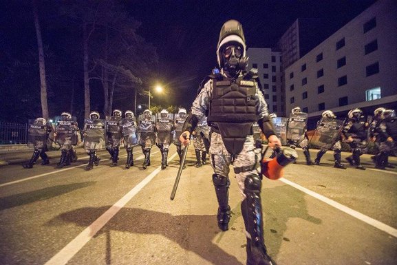 Protestt DF, policija