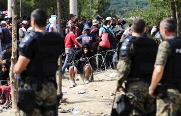 Makedonija policija imigranti